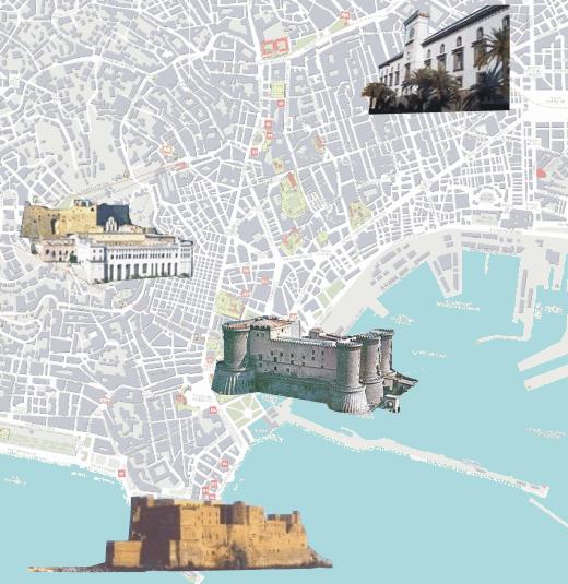 Mappa dei castelli di Napoli
